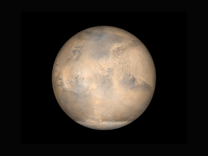 NASA illustration of Mars