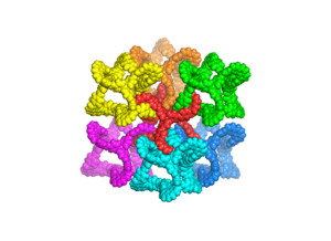 Animated gif showing 3D structure of catena-COF