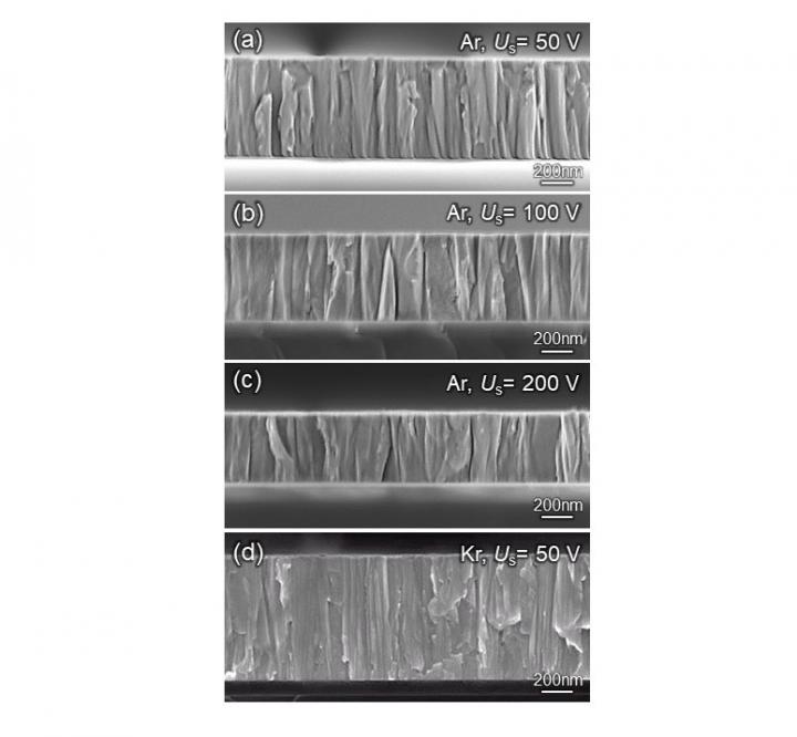 Cross Sections of Stress-Free Films