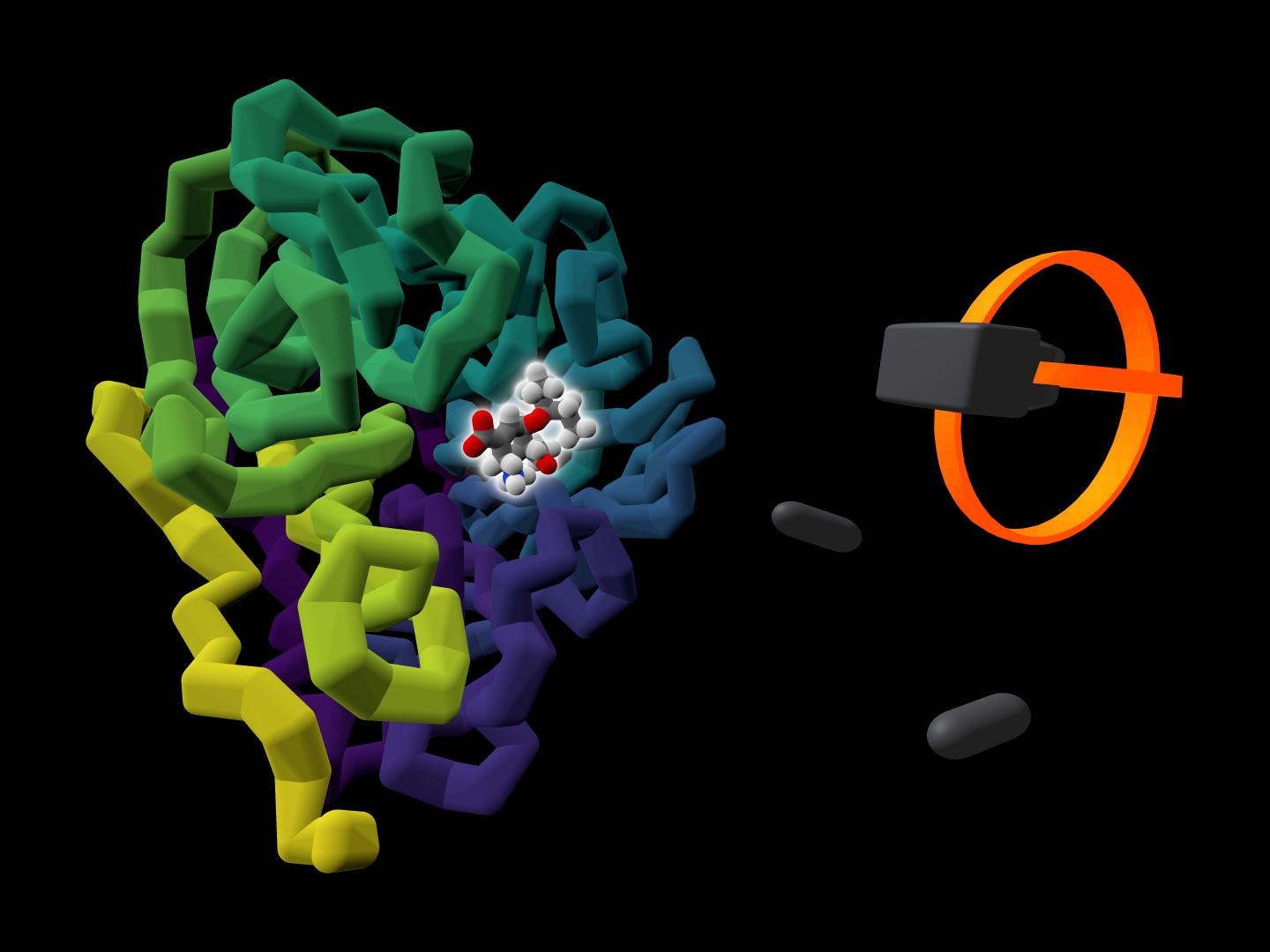 Influenza Drug Bound to Viral Protein