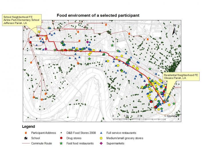 Fast-Food Availability Near Commute Route Linked to BMI