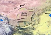 Map Showing Loess Plateau