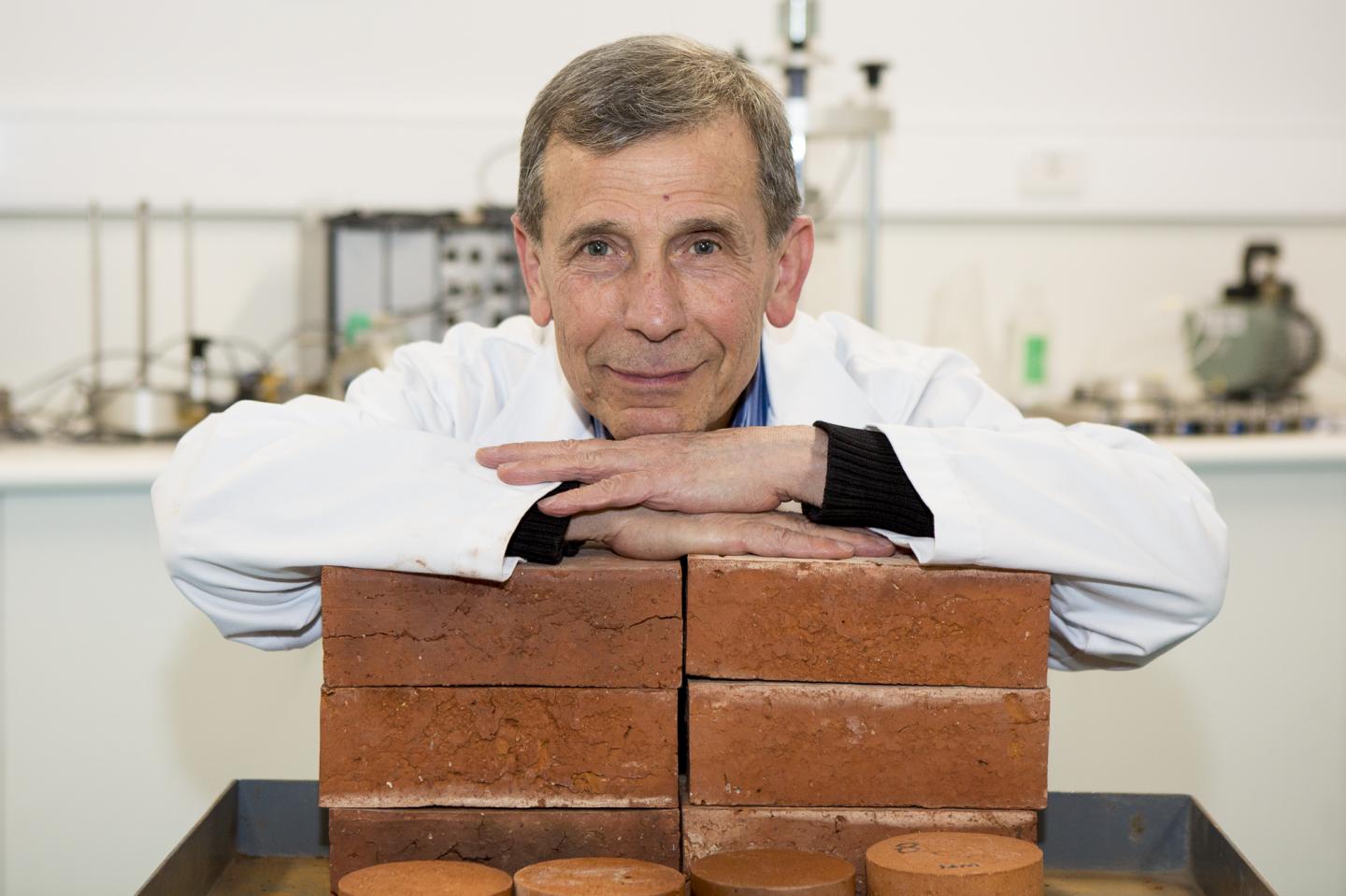 Bricks with Cigarette Butts