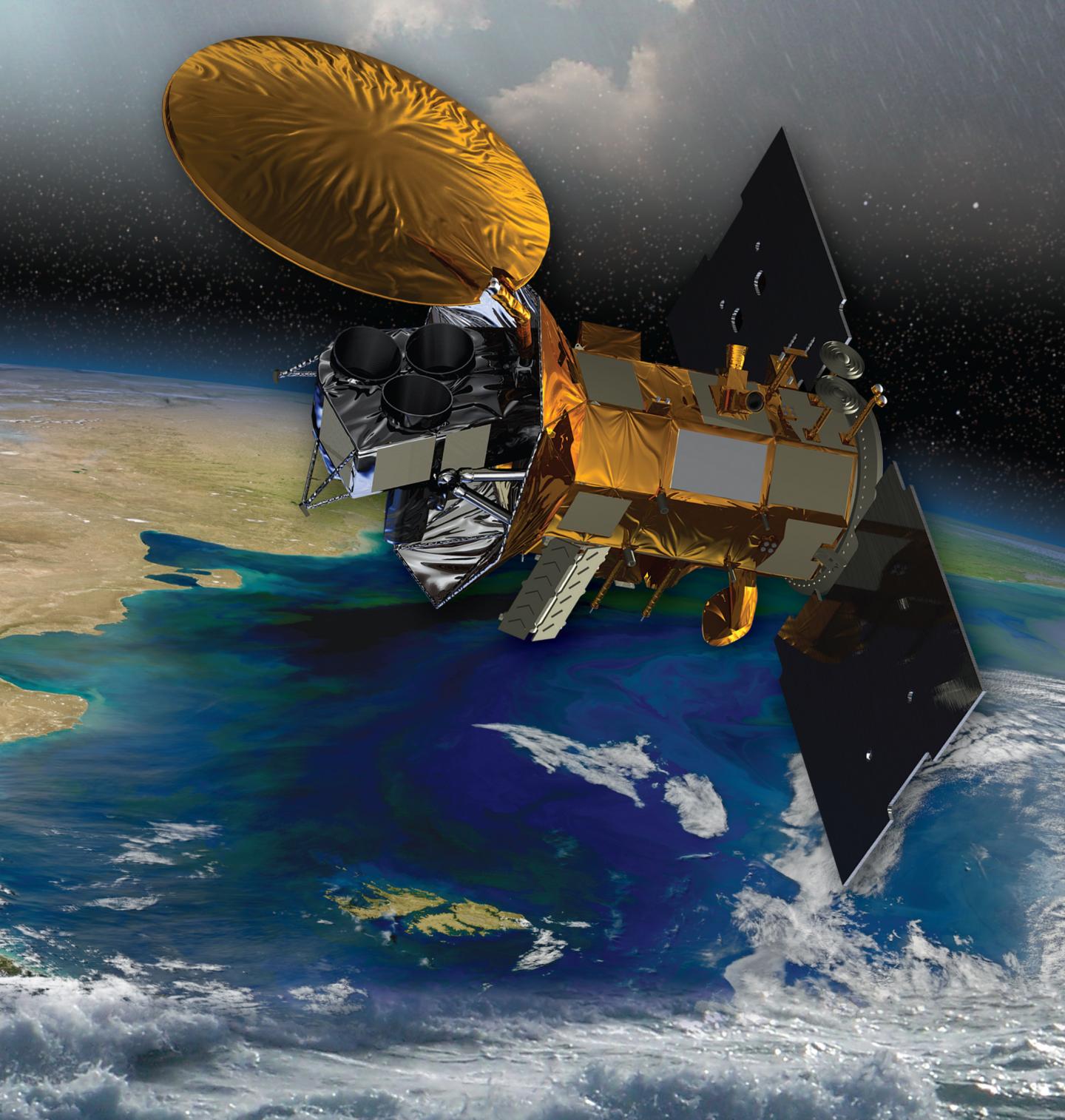 Artist's Rendering of the Aquarius/SAC-D Satellite