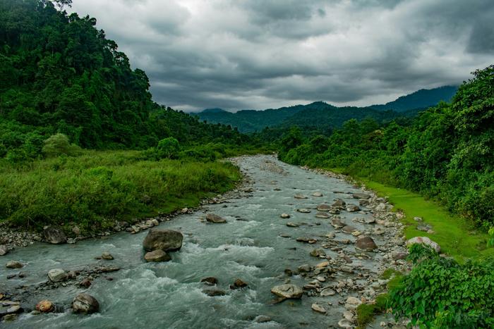 Monsoon clouds over a mountain range in India credit Rabhimb Bardhan