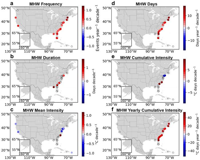 Marine Heat Wave Trends