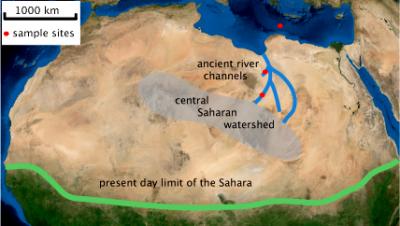 Map of the Sahara