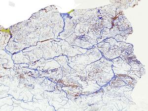 Data on Poland from the European Wetlands Map