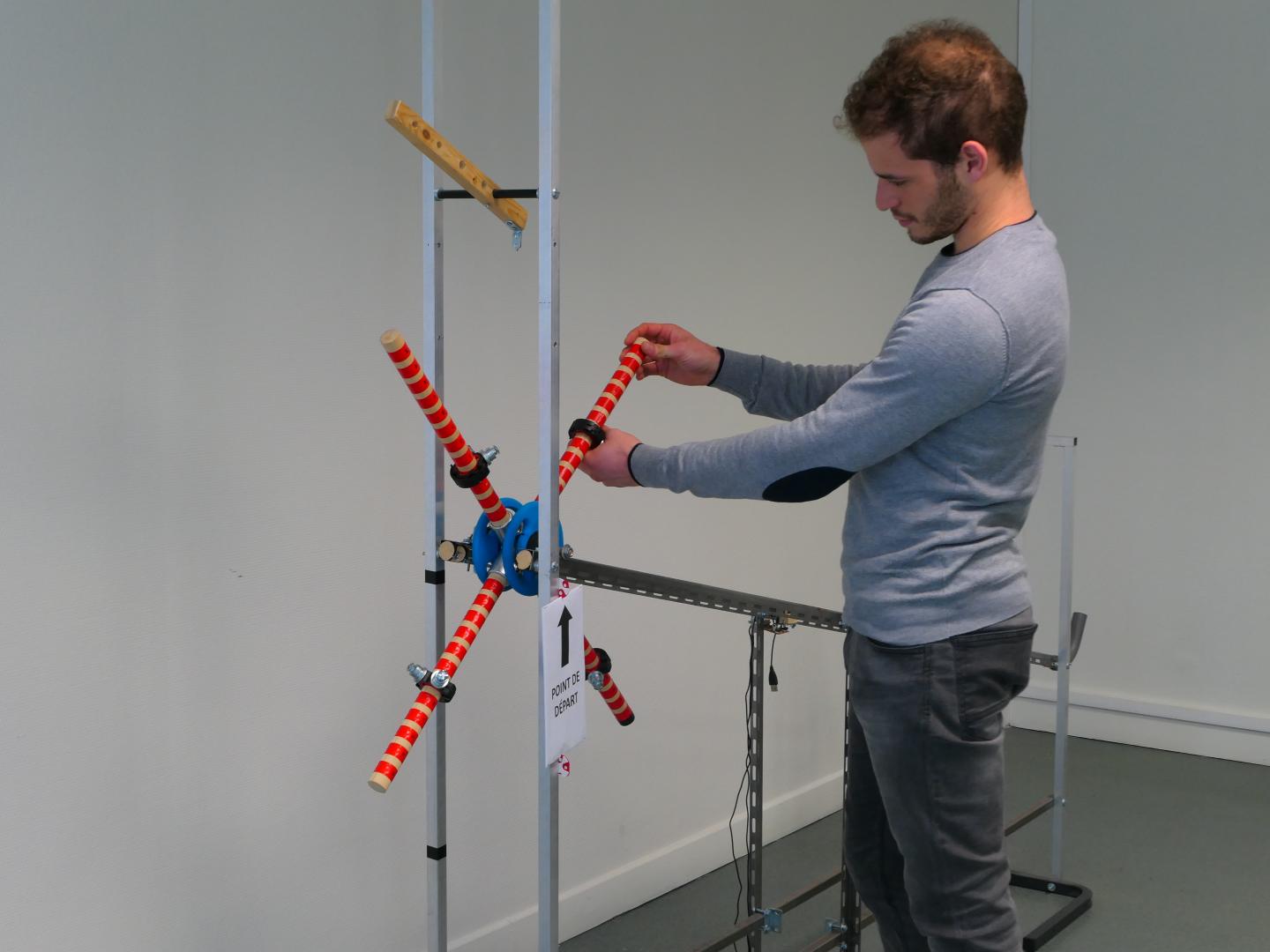 Participant with a Wheel