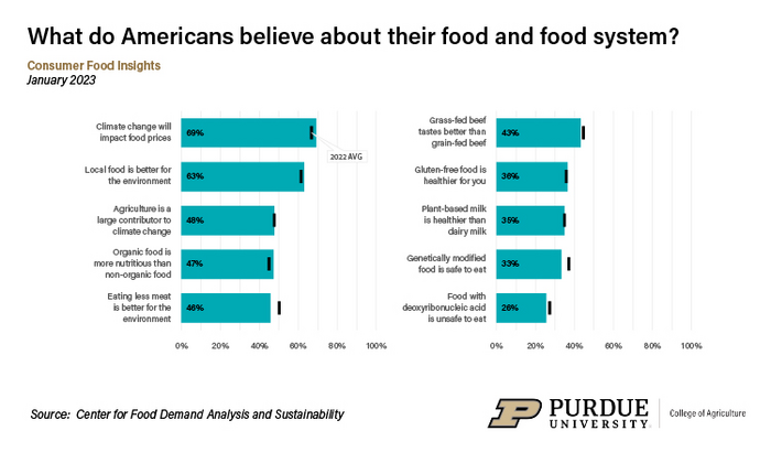 What do American believe about their food and food system?