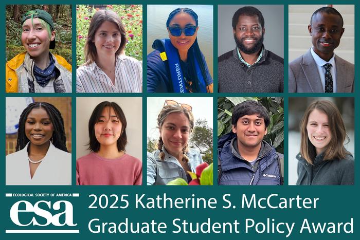 2025 Cohort of ESA's Graduate Student Policy Awardees