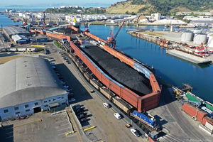 Coal at  Levin-Richmond marine terminal shipyard