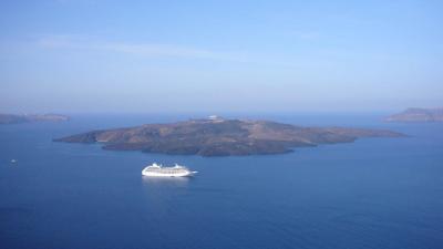 The Nea Kameni Volcano