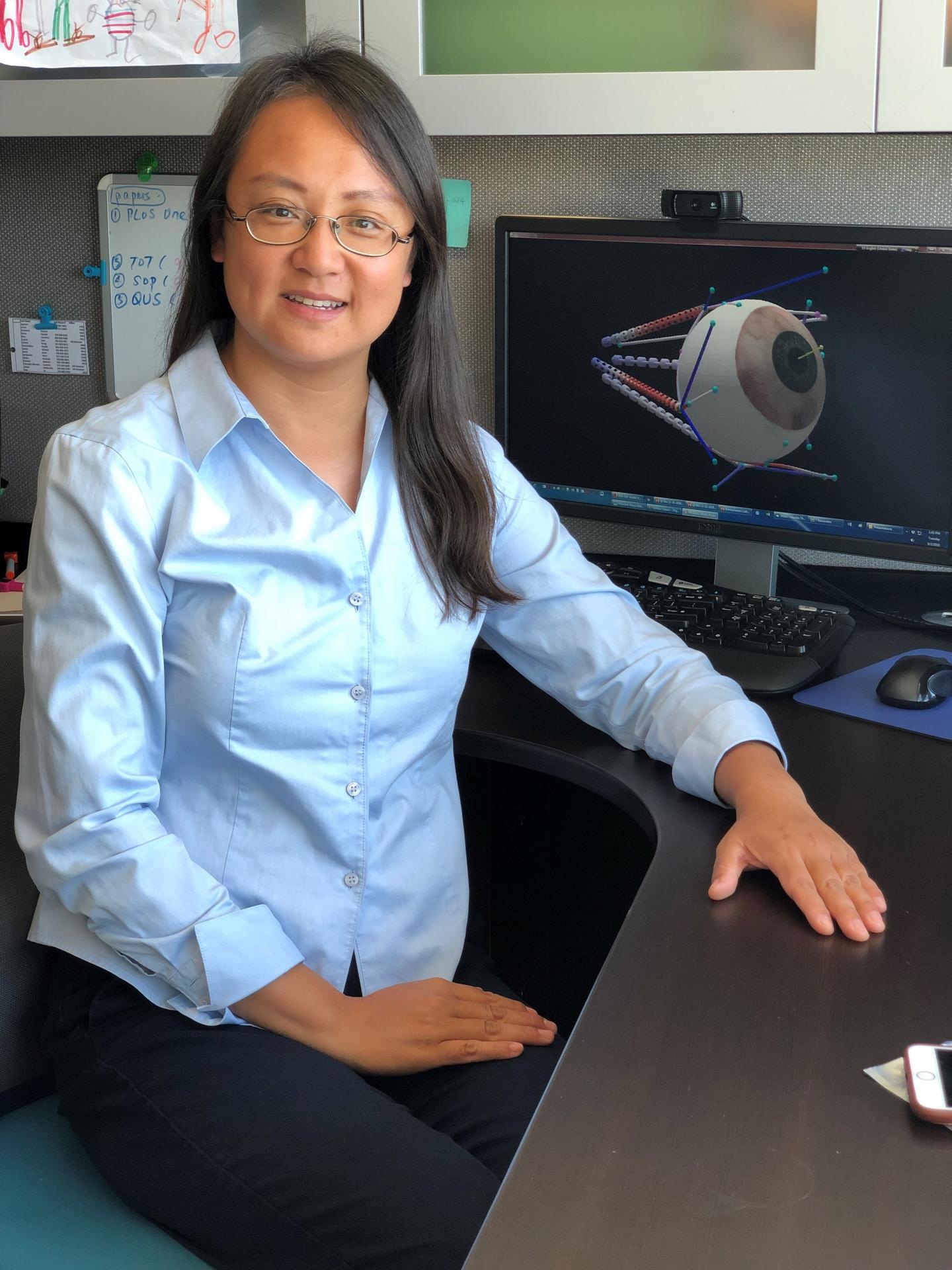 Mason Engineering's Qi Wei is Studying Strabismus