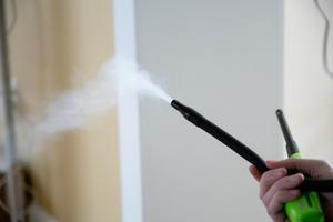 Injecting smoke into the test home