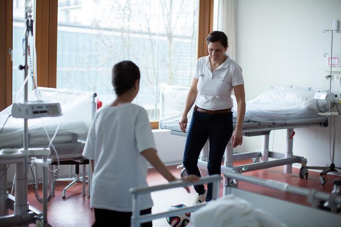 Exercise with a soccer ball