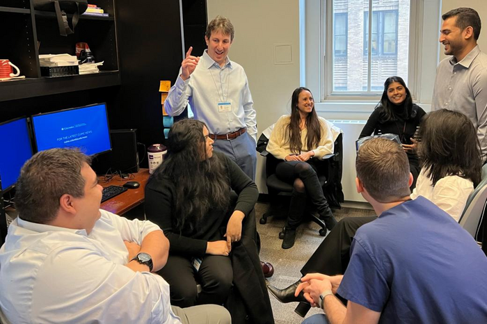 Jason Adelman with his team of patient safety researchers and fellows.