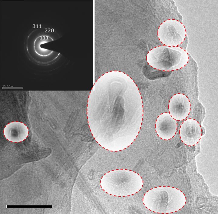 Transmission Electron Microscope Image, Nanodiamonds