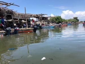 La contaminación bacteriana y los microplásticos amenazan la laguna costera más grande y productiva de Colombia