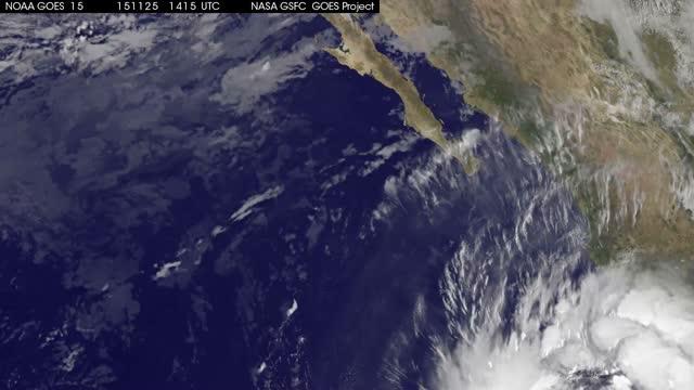 GOES-West Video of Sandra