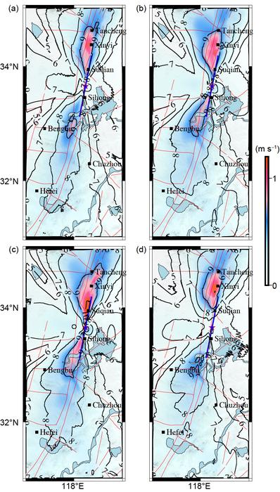 Horizontal PGV and intensity distribution