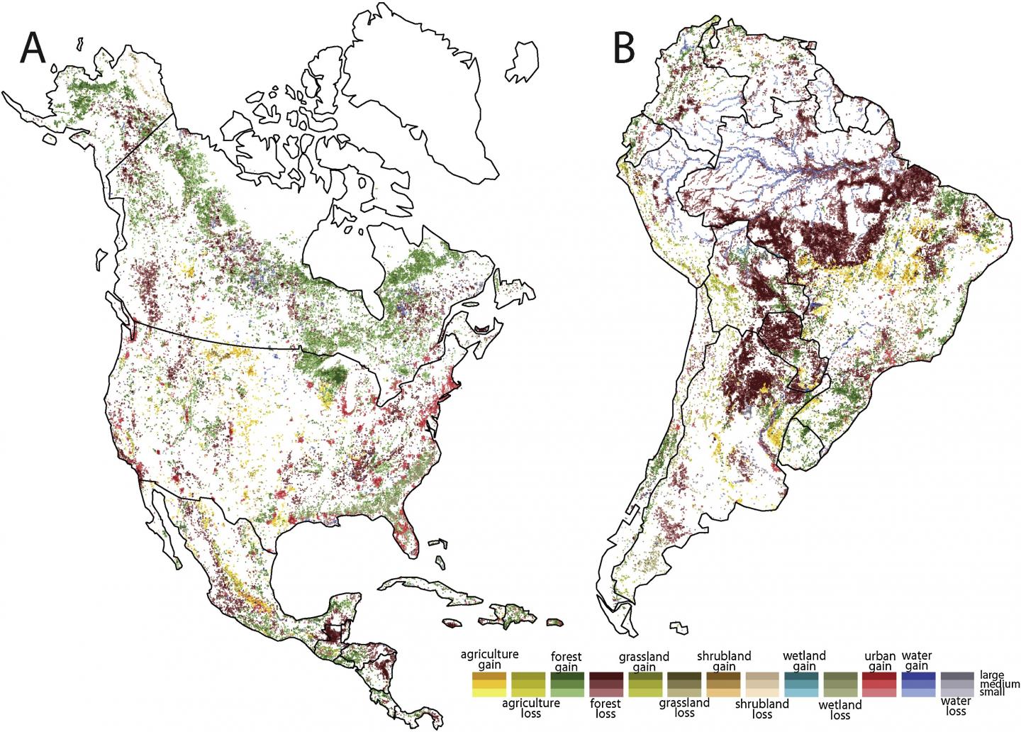 Maps of North and South America