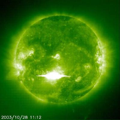 NASA's SOHO Catches Solar Flare