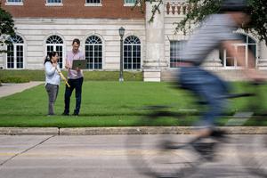 Arrowsmith and Sharma look at data on SMU campus