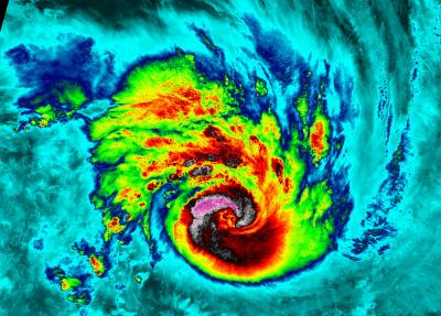 NASA-NOAA's Suomi Npp Satellite Captured This False-Colored Night-Time Image of Cyclone Felleng