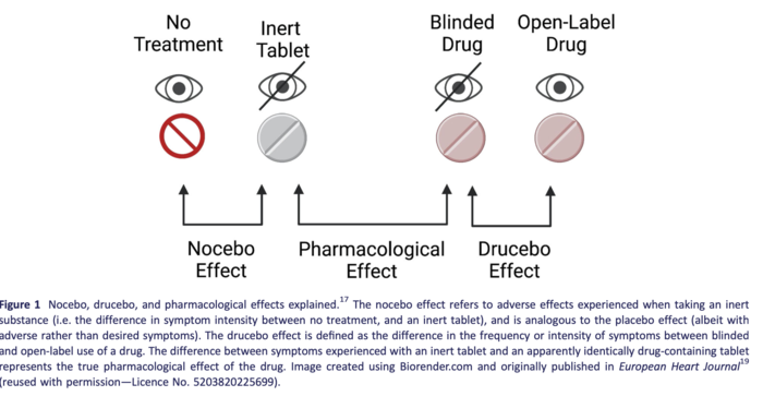 "Nocebo/drucebo" effect explained