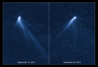 Hubble Views Extraordinary Multi-Tailed Asteroid P/2013 P5