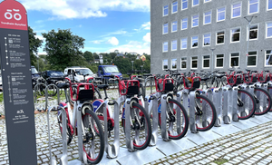 Just the right amount of bikes at the right time of day