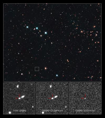 Record-Breaking Supernova in the CANDELS Ultra Deep Survey