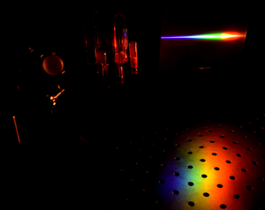 Measuring with dispersed laser beam