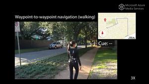 Navigating city streets using the device (2/2)