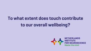 To what extent does touch contribute to our overall wellbeing?