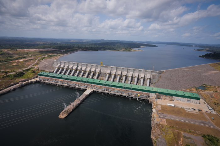 Belo Monte megadam in the Amazon lowlands of Brazil