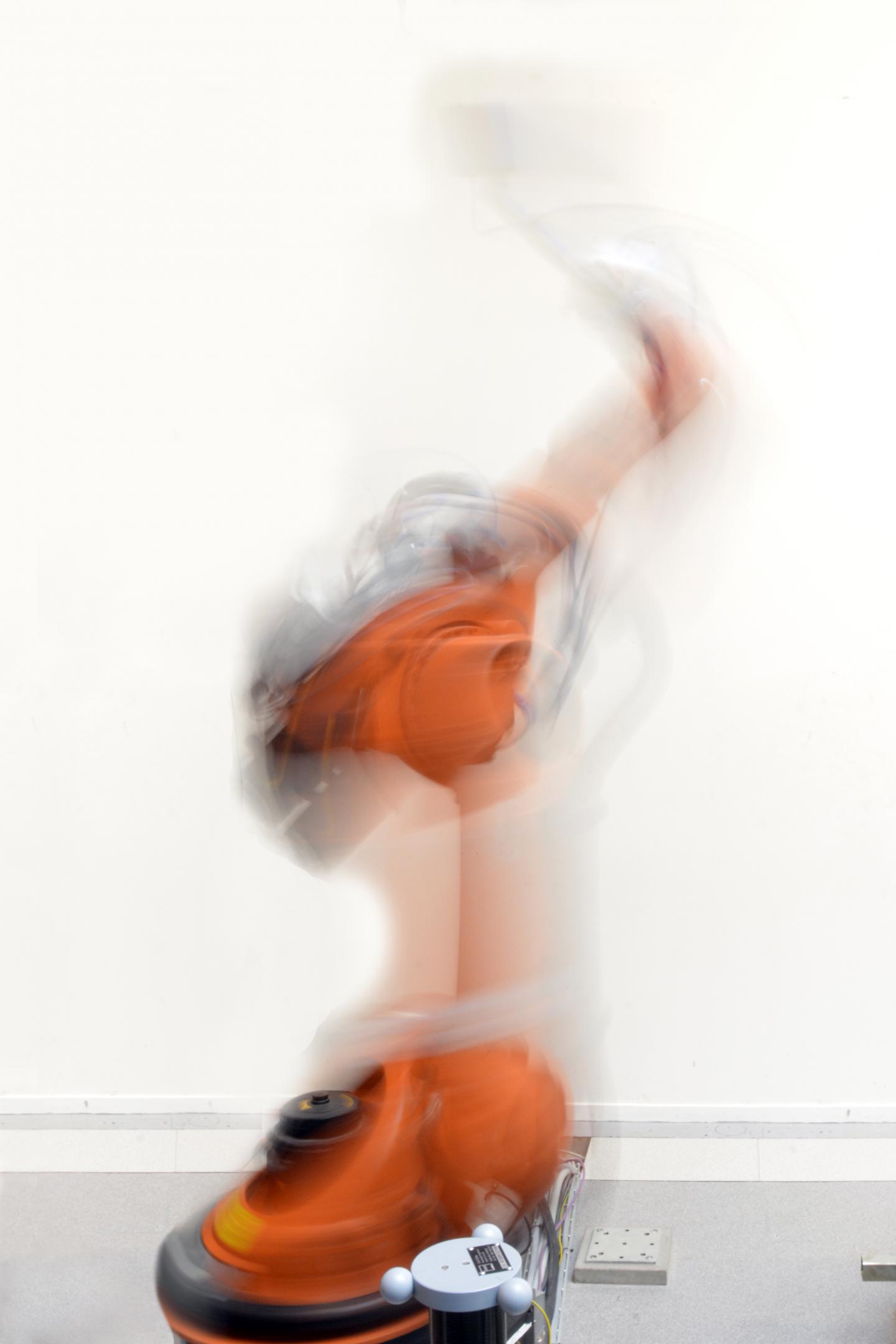 Industrial Robot in Motion