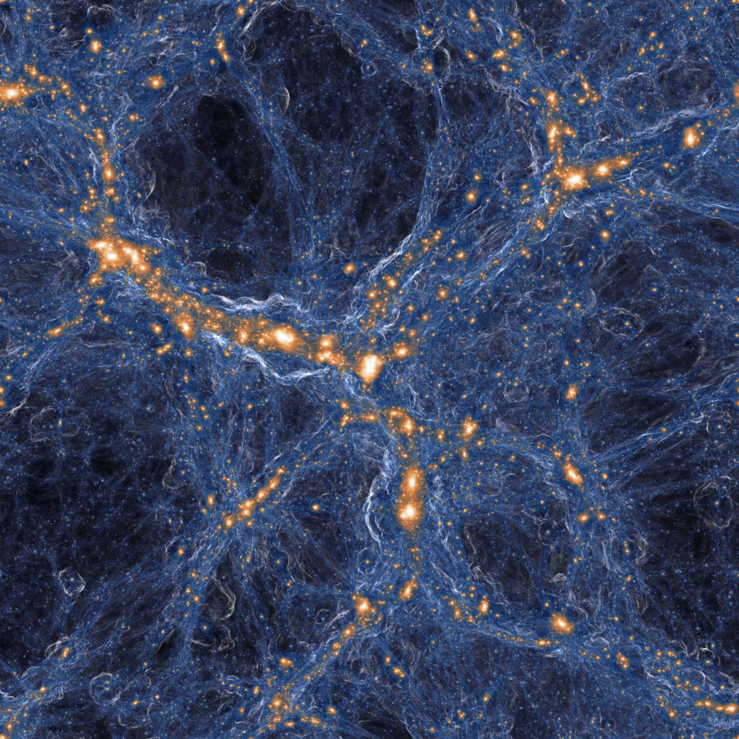 Simulation of Galaxies and Gas in the Universe