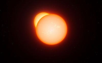 Artist's Impression of Eclipsing Binary