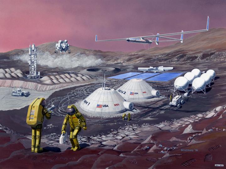 Depiction of Mars Station