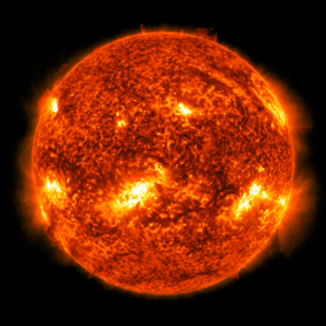 Strong Solar Flare Erupts from Sun