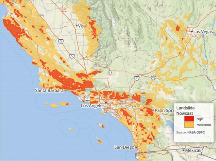 Landslide Potential Map of Cal [IMAGE] EurekAlert! Science News Releases