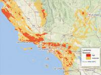 Landslide Potential Map of California