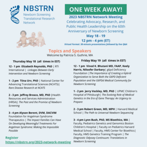 List of Speakers and their topics at the 2023 NBSTRN Network Meeting