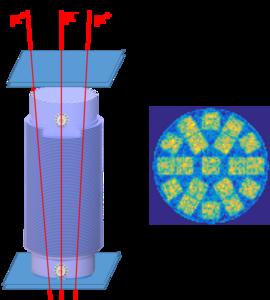 Muon imaging on a CASTOR cask