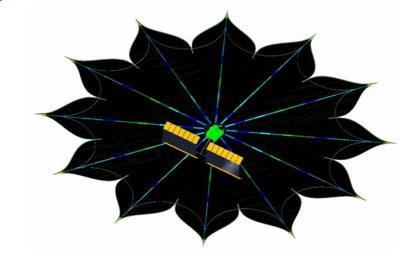 Deployed Occulter with Spacecraft