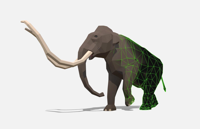 Columbian mammoth virtual model