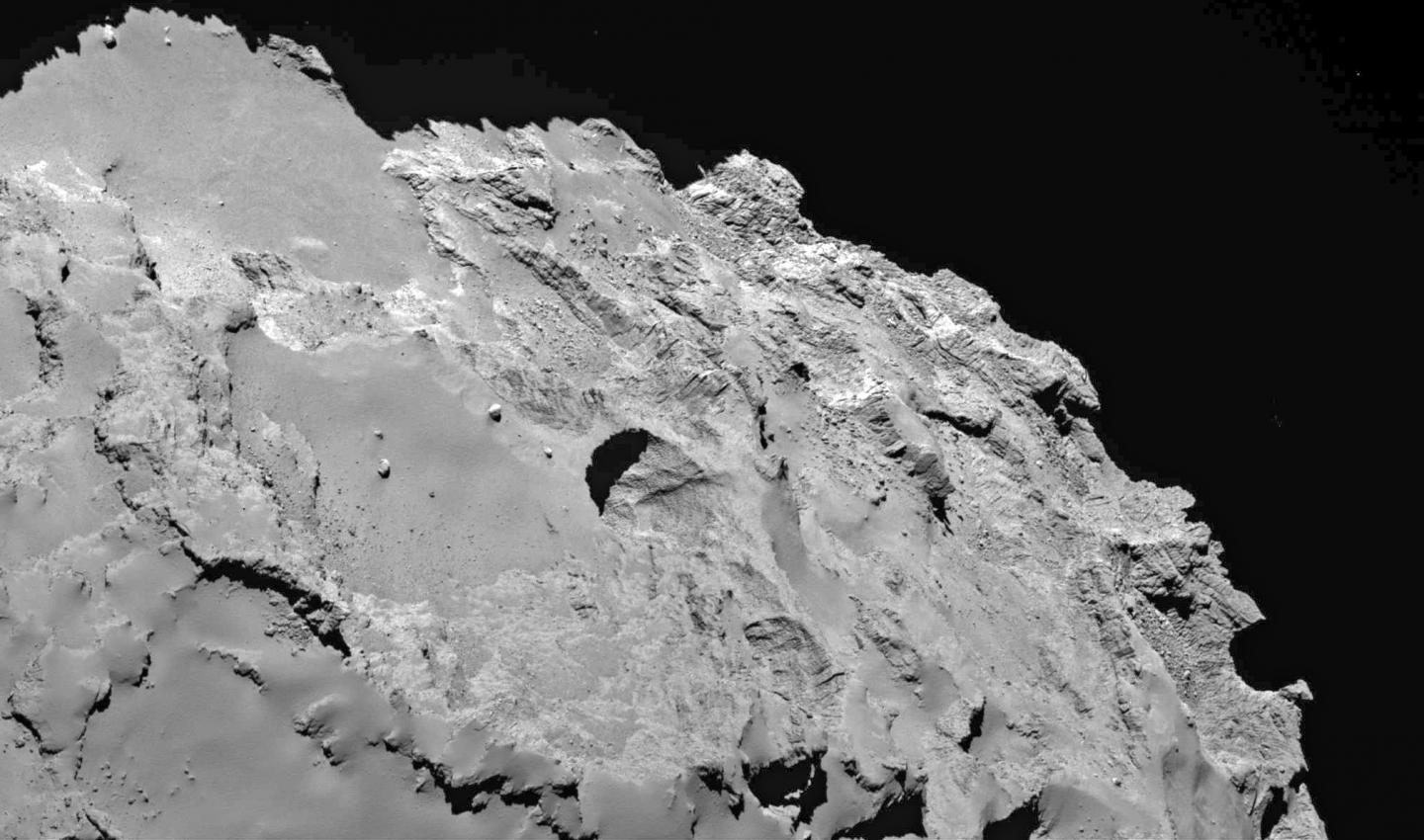 Rosetta 67P Pits (2 of 3)
