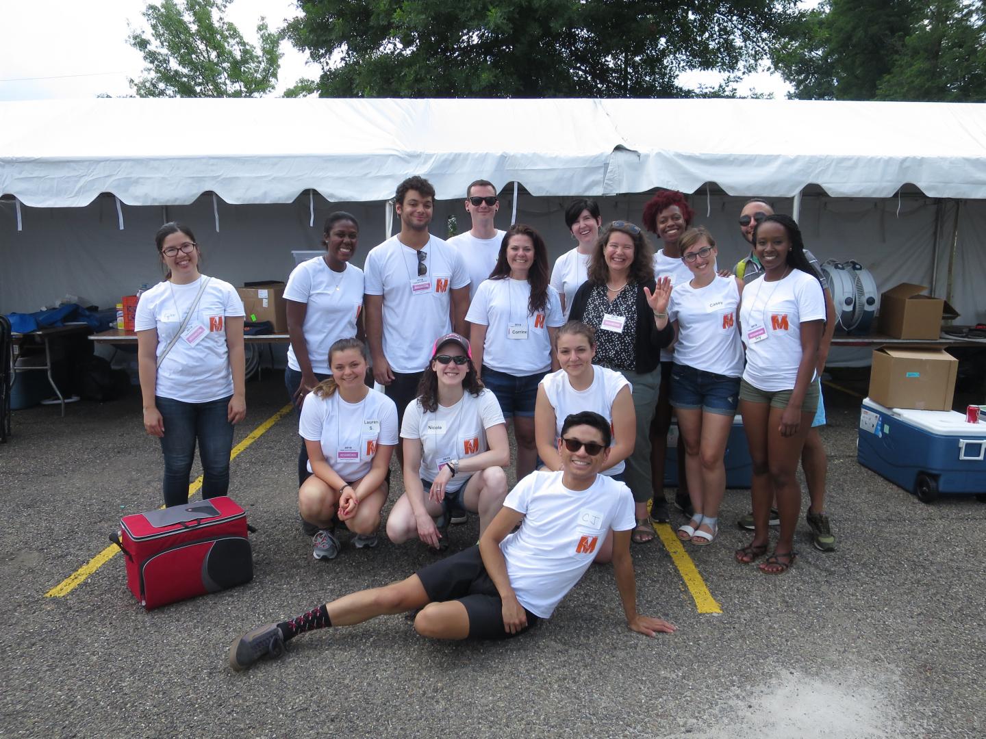 Researchers on site at the Twins Days Festival